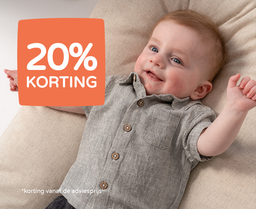 20% korting op babykleding